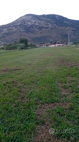 Terreno agricolo con roulotte e acqua potabile