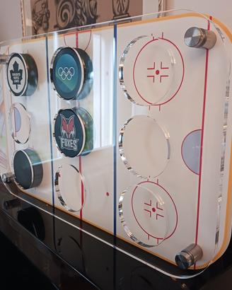 Porta dischi hockey ghiaccio da collezione Puck