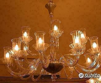 1930/'40 N. 1 Lampadario Venini 18 luci. AUTENTICO