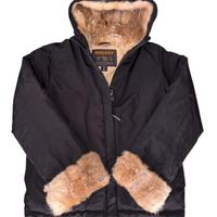 Woolrich Parka Donna Nero con  Pelliccia taglia m