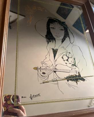 quadro specchio anni 70/80