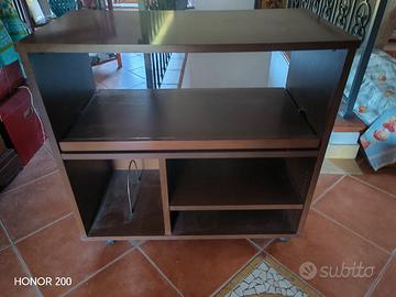 mobiletto porta tv o computer con rotelline