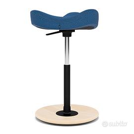 Sgabello Varier Move blu - naturale / nuovo
