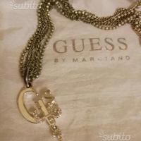 Collana Guess con scritta smaltata - donna