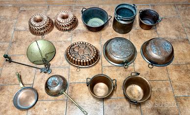 Oggetti vari in rame