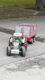 Modellino trattore Fendt 936 vario e rimorchio