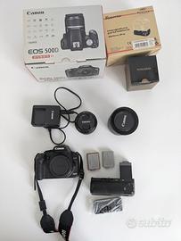 Canon EOS 500D + obiettivi (18-55 e 50mm) e access