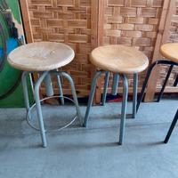 sgabelli industrial vintage