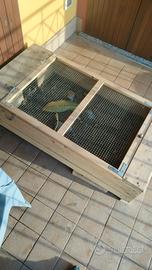 Cassetta in legno x tartarughe o altri animaletti.