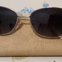 Occhiali da sole vintage Four eyes argentati e ma