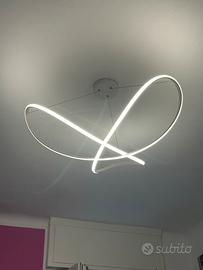 Lampadario luce bianca