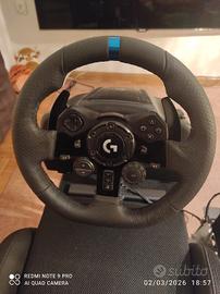 Logitech g923, pedaliera, freno a mano e cambio ad