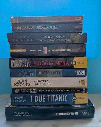 Lotto 10 Libri Thriller, Avventure & Mistery