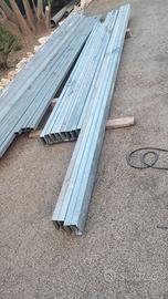 Scatolato ferro zincato 100x40,da metri 3,3.70,4.6