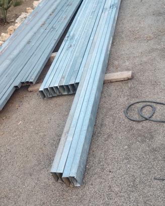 Scatolato ferro zincato 100x40,da metri 3,3.70,4.6