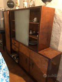 Mobili decò in radica di noce