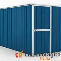 deposito attrezzi giardino 175x307cm 5,4mq blu