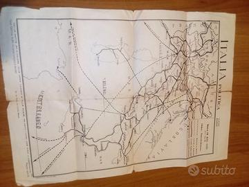 cartina geografica italiana anno 1932