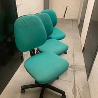 Poltrone verdi ergonomiche