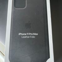 Folio cover in pelle or. apple x iphone 11 pro max