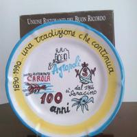 Piatto Buon Ricordo. Piatto centenario Agropoli