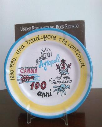 Piatto Buon Ricordo. Piatto centenario Agropoli