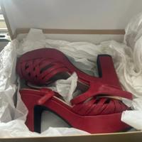 Sandali allison in pelle colore rossi n 39