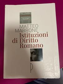 MATTEO MARRONE ISTITUZIONI DI DIRITTO ROMANO
