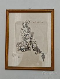 Disegno Originale Inchiostro/China Anni 80