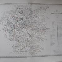 Carta geografica originale dell'Ottocento