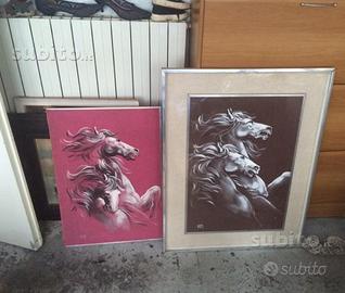 Quadro con cavalli