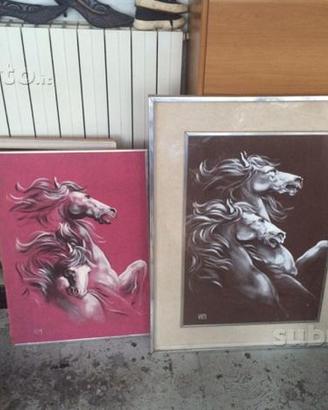 Quadro con cavalli