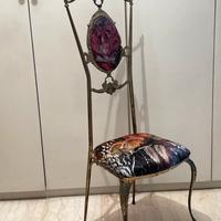 Sedia in metallo vintage