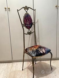 Sedia in metallo vintage