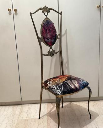 Sedia in metallo vintage