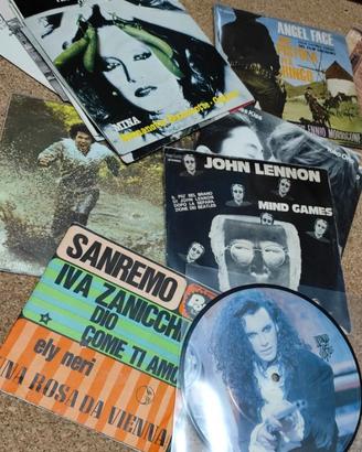 45 giri dischi vinile Beatles Battisti