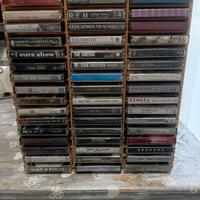 Portacassette In Legno + 48 Musicassette 