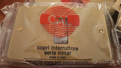 copri interruttore ottone bronzo