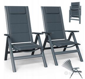 Set 6 Sedie Premium da giardino e terrazzo NUOVE