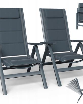 Set 6 Sedie Premium da giardino e terrazzo NUOVE