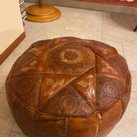 Pouf in vera pelle marocchina