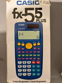Calcolatrice casio fx55 plus con frazioni