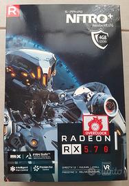 Scatola con accessori AMD RX 570