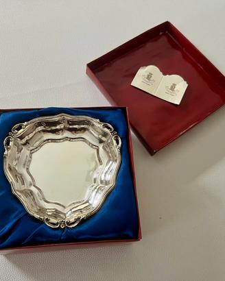 Vassoio argento silver  Royal Family nuovo