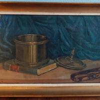 Antico quadro olio su tavola fine 800