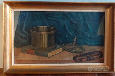 Antico quadro olio su tavola fine 800