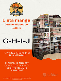 Lotto Manga vari - Entra nel profilo - G-H-I-J