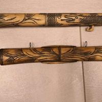 Cerbottana Antica In Osso Di Bovino