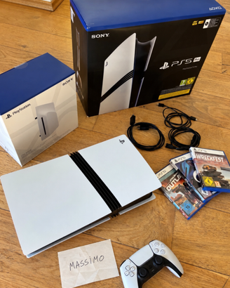 Sony PS5 Pro 2TB + Disc Drive + DualSense + Giochi
