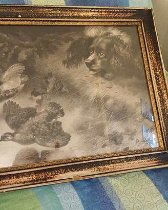 Stampe di caccia con cornice 